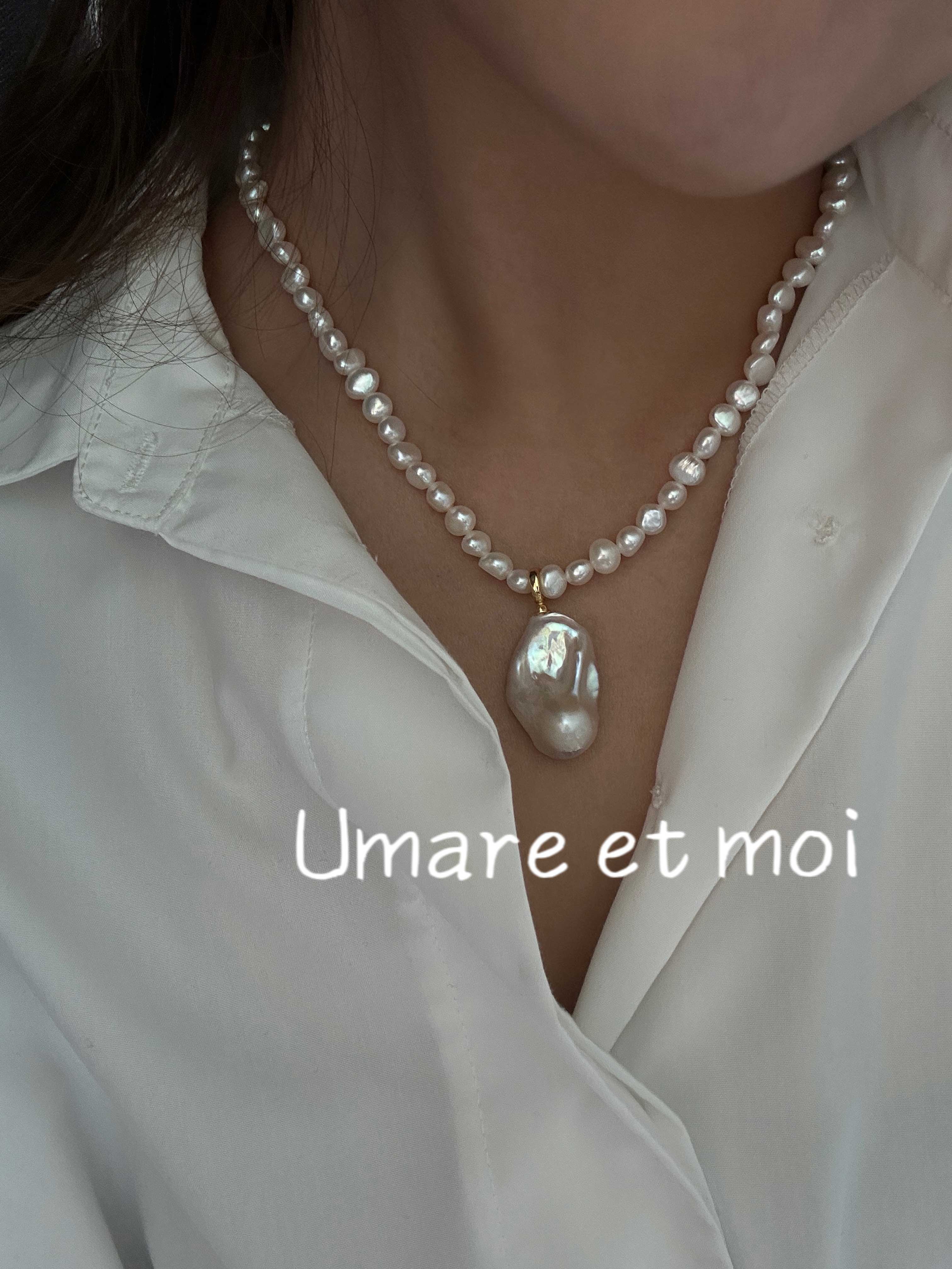Irregular Shaped Baroque Pearls Necklace